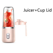 Enjoy Fresh and Healthy Juices Anytime, Anywhere with Our Small Electric Juicer - Portable Juicer Cup with 6 Blades, Automatic Smoothie Blender, and Ice Crush Cap