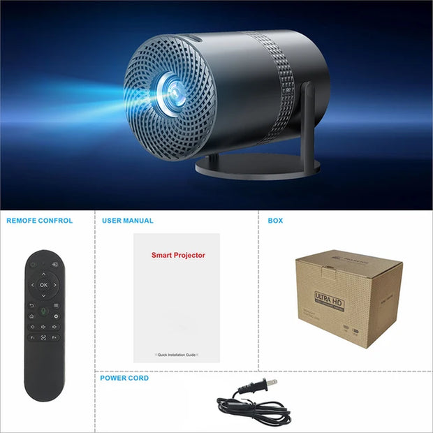 Projector 4K Movie HD TV HDMI P300 Android 11 Wifi 200ANSI BT5.1 720P Office Home Theater Mini Portable Outdoor Cinema